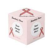 Pink Standard Ribbon Template by Kenneth Yoncich Würfel (Vorderseite Schrägansicht)