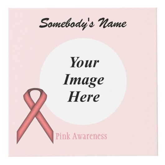 Pink Standard Ribbon Template by Kenneth Yoncich Würfel (Vorderseite)