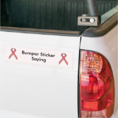 Pink Standard Ribbon von Kenneth Yoncich Autoaufkleber (Auf Lkw)