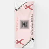 Pink Standard Ribbon von Kenneth Yoncich Banner (Vertikal)