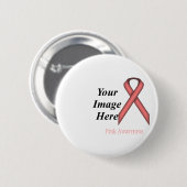 Pink Standard Ribbon von Kenneth Yoncich Button (Vorne & Hinten)