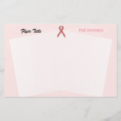 Pink Standard Ribbon von Kenneth Yoncich Flyer (Hinten)