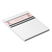 Pink Standard Ribbon von Kenneth Yoncich Notizblock (angewinkelt)