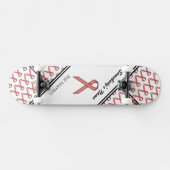 Pink Standard Ribbon von Kenneth Yoncich Skateboard (Horizontal)