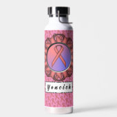 Pink Standard Ribbon von Kenneth Yoncich Trinkflasche (Links)