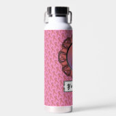 Pink Standard Ribbon von Kenneth Yoncich Trinkflasche (Vorne)