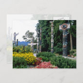 Pink Stanley Park, Vancouver Blume Postkarte (Vorne/Hinten)