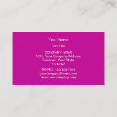 Pink Star 3 Sterne Visitenkarte pink (Rückseite)