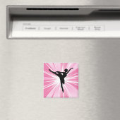 Pink Star Ballerina Magnet (In Situ (Geschirrspüler))