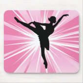 Pink Star Ballerina Mousepad (Vorne)