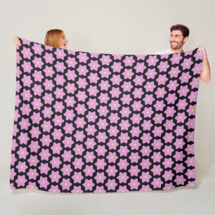 Pink Star Blume cvpp2 Fleecedecke