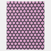 Pink Star Blume cvpp2 Fleecedecke (Vorderseite)