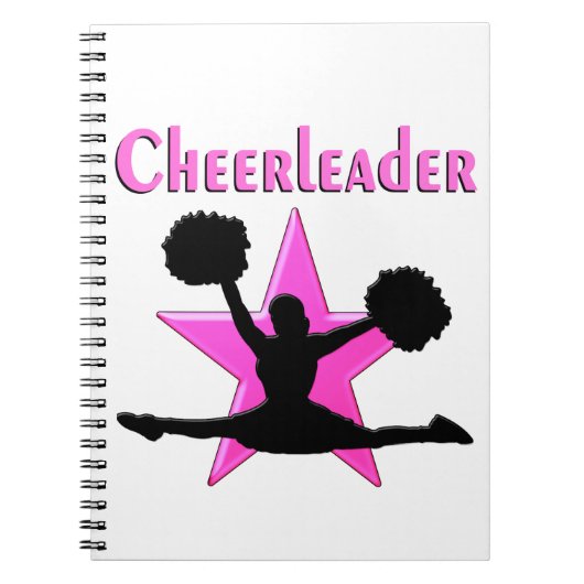 PINK STAR CHEERLEADER NOTIZBLOCK (Vorderseite)