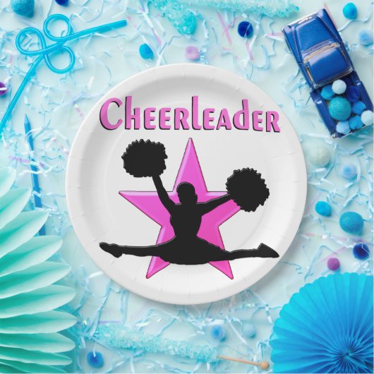 PINK STAR CHEERLEADER PAPPTELLER (Party)
