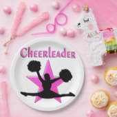 PINK STAR CHEERLEADER PAPPTELLER (Party)