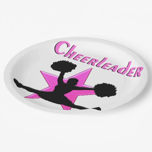 PINK STAR CHEERLEADER PAPPTELLER (Schrägansicht)