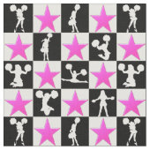 PINK STAR CHEERLEADER STOFF (Nahaufnahme)