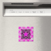 Pink Star Graffiti Magnet (In Situ (Geschirrspüler))