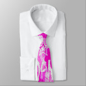 Pink Star Karos - Scenester Neck Ties Krawatte (Gebunden)