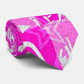 Pink Star Karos - Scenester Neck Ties Krawatte (Gerollt)