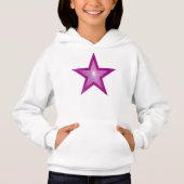Pink Star Kinderhoodie Hoodie (Vorderseite)
