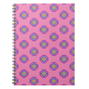 Pink Star Mandala Muster Boho Notebook Notizblock