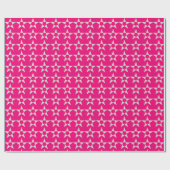 Pink Star Pattern Papier Geschenkpapier (Flach)