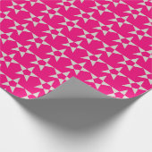 Pink Star Pattern Papier Geschenkpapier (Ecke)