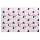 PINK STAR PERSONALISIERT DAZZLING DANCER FABRIC STOFF (Fat Quarter (45,7 x 55,9 cm))