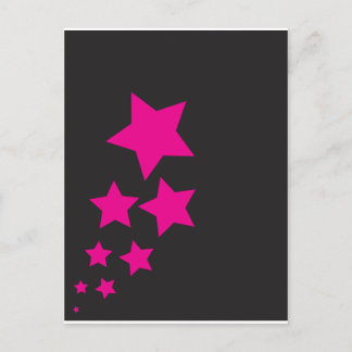 Pink Star Postkarte