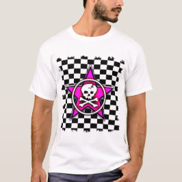 Pink Star Skull T-Shirt