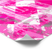 Pink Star Spritzer Poster (Ecke)