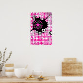 Pink Star Spritzer Poster (Küche)