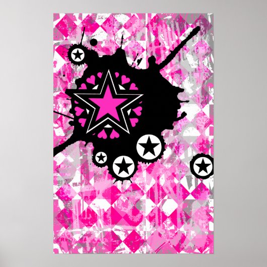 Pink Star Spritzer Poster (Vorne)