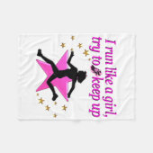 PINK STAR TRACK AND FELD CHAMPION FLEECEDECKE (Vorderseite (Horizontal))