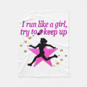 PINK STAR TRACK AND FELD CHAMPION FLEECEDECKE (Vorderseite)