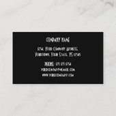 Pink Star "VIP PASS" Visitenkarte schwarz (Rückseite)