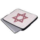 Pink Star von David Seamless Laptopschutzhülle (Vorne Knopf)
