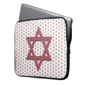 Pink Star von David Seamless Laptopschutzhülle (Vorderseite Links)