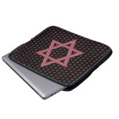 Pink Star von David Seamless Laptopschutzhülle (Vorne Knopf)