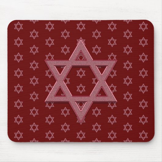 Pink Star von David Seamless Mousepad (Vorne)