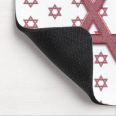 Pink Star von David Seamless Mousepad (Ecke)