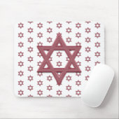 Pink Star von David Seamless Mousepad (Mit Mouse)