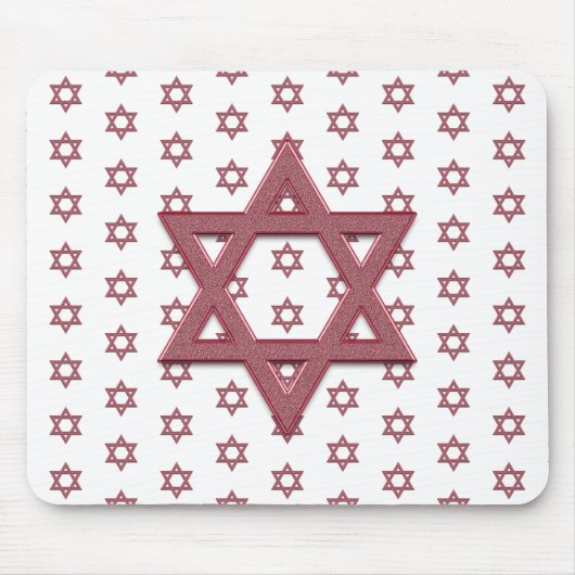 Pink Star von David Seamless Mousepad (Vorne)