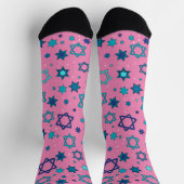 Pink - Star von David Socks Socken (Oben)