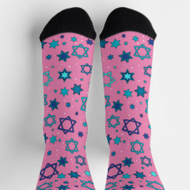 Pink - Star von David Socks Socken