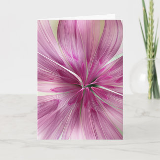 "Pink Star Wildflower" von Nan Engen Grußkarte Karte