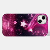 "Pink Stardust Whirlpool: Glitzer Herzkunst Case-Mate iPhone Hülle (Rückseite (Horizontal))