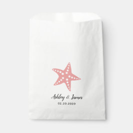 Pink Starfish Gastgeschenk Hochzeit Taschen, Cooki Geschenktütchen