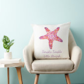 Pink Starfish Square Kissen (Stuhl )